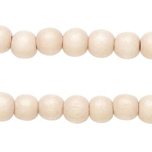 Taiwanese cheesewood 1pkg2, hand-cut round bead 15.5-16 inch tan 8mm