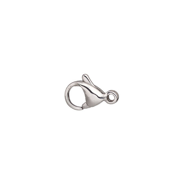 Clasp, lobster claw, stainless steel, 10x6mm. Sold per pkg of 10. image number 0