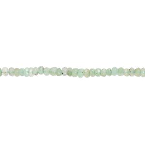 Chrysoprase 1pkg1, hand-cut faceted rondelle bead natural 13 inch 2x1mm-3x2mm