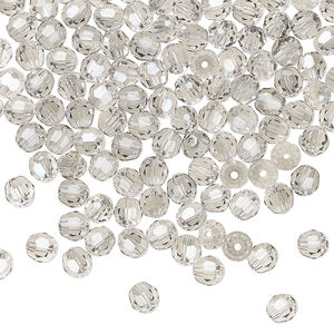 Bead 1pkg144 crystal urban grey, Crystal Passions&reg; 4mm round 5000