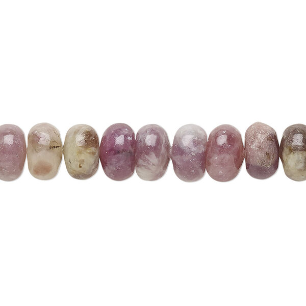 Bead, lilac stone (natural), 8x5mm rondelle, C grade, Mohs hardness 6-1/2 to 7. Sold per 15-1/2" to 16" strand. image number 0