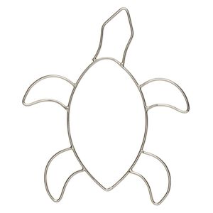 Wire frame, steel, 6x5-inch turtle. Sold individually.