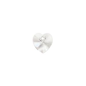 Drop 144pk crystal, Preciosa Czech crystal 10mm pendant heart