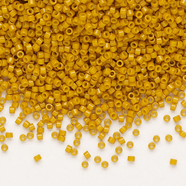Seed bead, Delica®, glass, pkg/7.5g, #11 round, Duracoat® opaque outside dyed hawthorne (DB-2106). image number 0