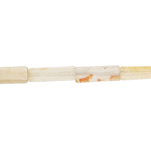 Red agate 1pkg1, square tube bead, 15 inch 13x4mm-14x5mm pale