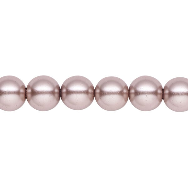 Pearl 1pk platinum, Celestial Crystal&reg; 8mm round 15.5-16 inch image number 0