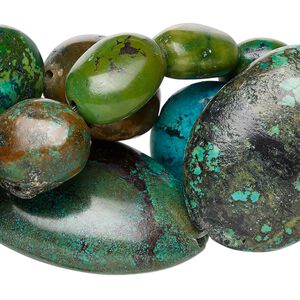 Magnesite 1pkg3, nugget bead 14 inch mix medium to extra-large