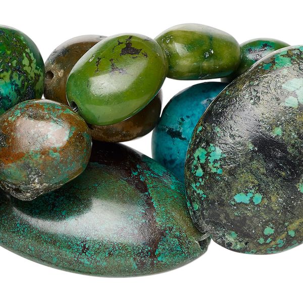Magnesite 1pkg3, nugget bead 14 inch mix medium to extra-large image number 0