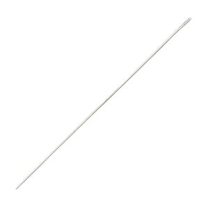 Needle, John James English, nickel-plated steel, #12 with 0.57mm eye width, 2 inches. Sold per pkg of 25.
