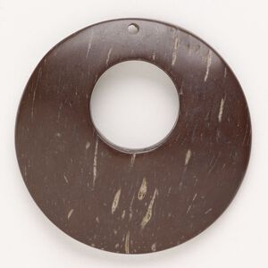 Focal, coconut wood (waxed), 54-55mm top-drilled go-go. Sold individually.