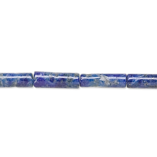 Bead, lapis lazuli (natural), 4x4mm-14x4mm round tube, C+ grade, Mohs hardness 5 to 6. Sold per 15-inch strand. image number 0