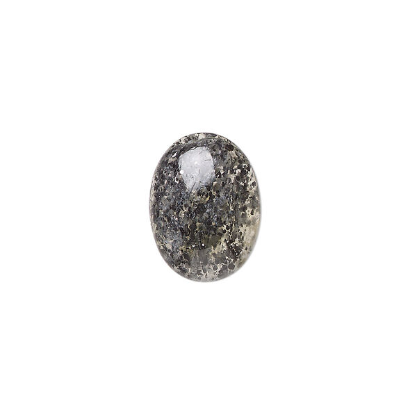 Black aventurine 1pkg1, hand-cut calibrated oval cab natural B grade, 16x12mm image number 0