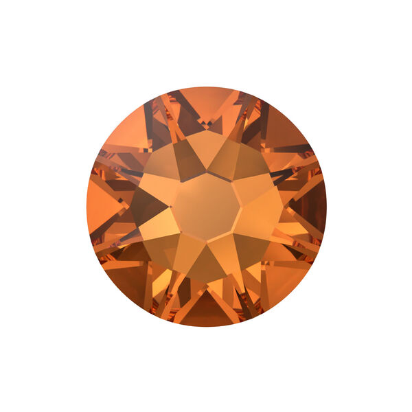 Flat back 1pkg1440 dark orange TCF™ foil back, Swarovski®, 3.8-4mm rose round SS16 2088 image number 0