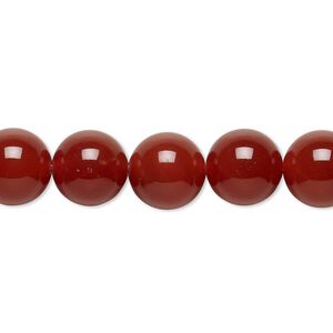 Carnelian 1pkg1, round bead 15.5-16 inch 10mm