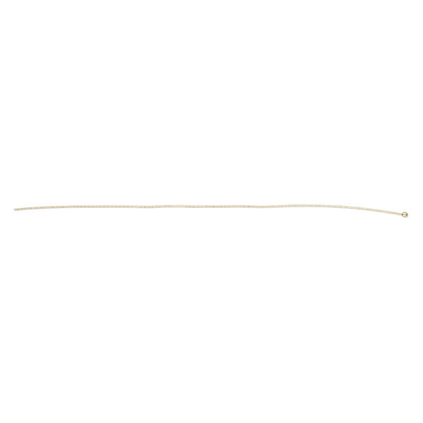 Head pin, gold-finished copper, 7-3/4 inches with 3mm ball, 18 gauge. Sold per pkg of 10. image number 0