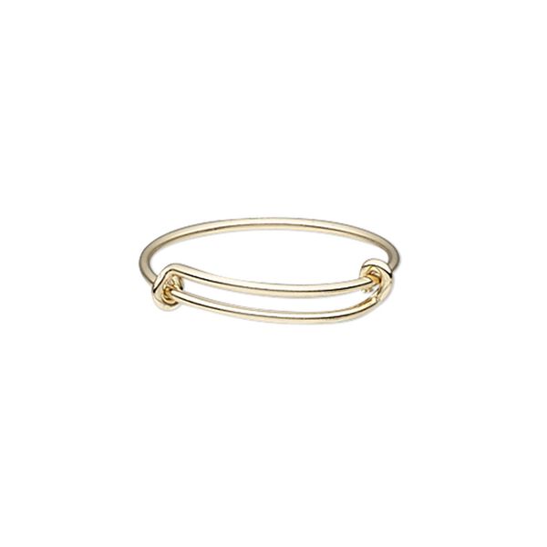 Ring, 14Kt gold-filled, 1mm wide, adjustable from size 8-10. Sold individually. image number 0