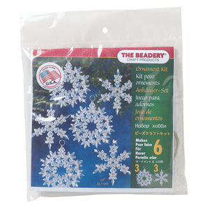 Ornament kit 1pkg1 The Beadery&reg; polystyrene, winter ice, mixed colors, ornament (7470)