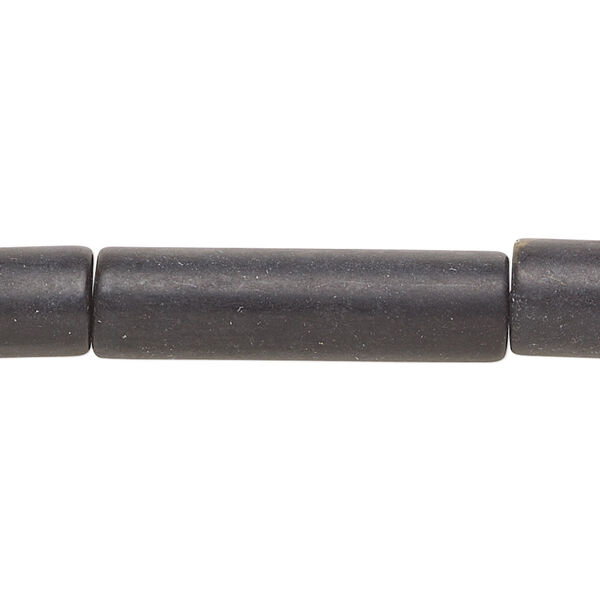 Blackstone 1pkg1, round tube bead C- grade, 15 inch 30x8mm-32x9mm image number 0