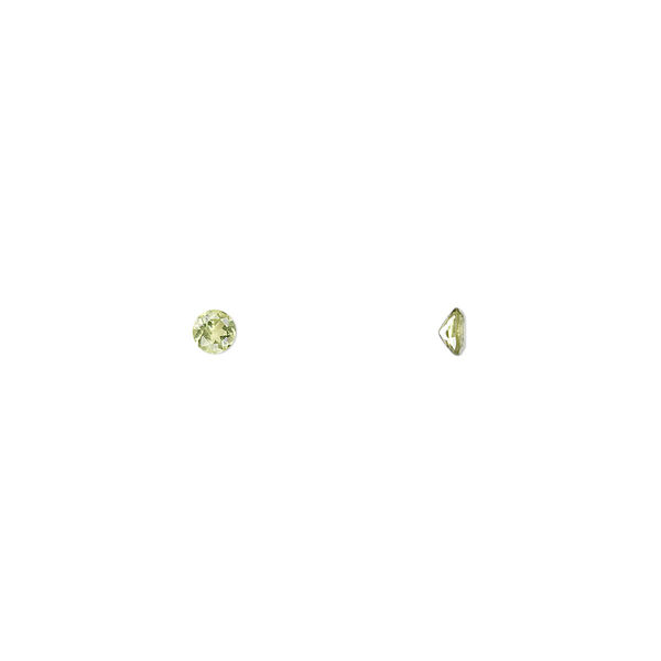 Gem, peridot (natural), 3mm faceted round, A grade, Mohs hardness 6-1/2 to 7. Sold per pkg of 8. image number 0