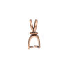 Bail, JBB Findings, ice-pick, antique copper-plated pewter (tin-based alloy), 19x5mm double-sided shield with lines and swivel, 6mm grip length. Sold individually. image number 1