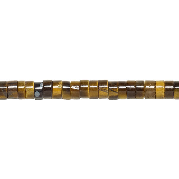 Tigereye 1pkg1, heishi bead natural B grade, 15.5-16 inch 4x2mm image number 0