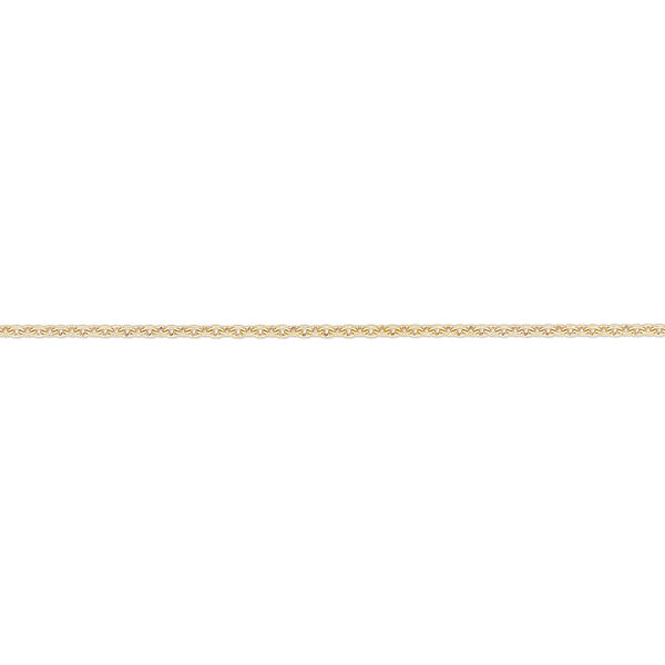 Chain, Gossamer™, 14Kt gold-filled, 1mm oval cable. Sold per pkg of 25 feet. image number 0