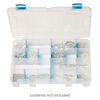 Organizer, ArtBin® tarnish inhibitor, polypropylene, clear and teal blue, 10-3/4 x 7-1/4 x 1-3/4 inches. Sold individually. image number 0