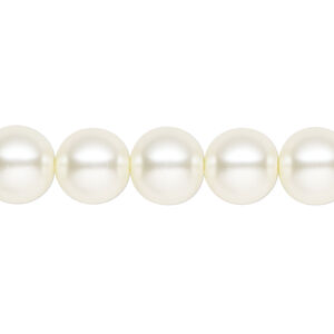 Pearl 1pk cream, Celestial Crystal® 10mm round 15.5-16 inch