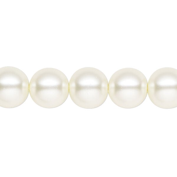 Pearl 1pk cream, Celestial Crystal&reg; 10mm round 15.5-16 inch image number 0