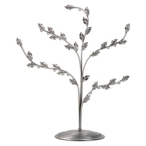 Display, antiqued steel, 15 x 13 x 6-inch branch with leaves. Sold individually.