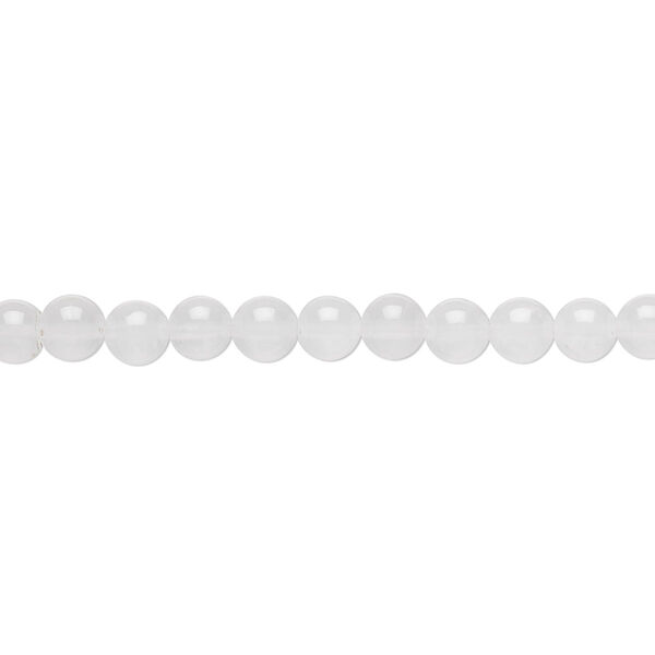 Bead, Malaysia "jade" (quartz) (natural), 4mm round, B grade, Mohs hardness 7. Sold per 15-1/2" to 16" strand. image number 0