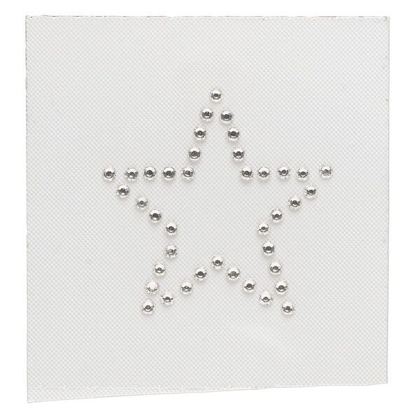 Iron-on transfer 1pk crystal clear, Preciosa Czech crystal 32mm star image number 0