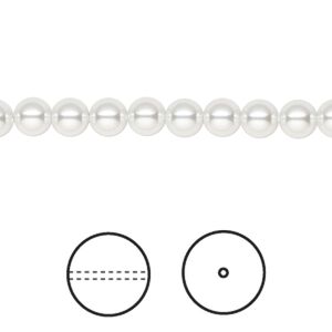 Pearl 500pk moonlight, Swarovski® 5mm round 5810