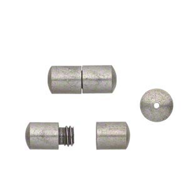 Clasp, barrel, antique silver-finished brass, 12x5mm smooth round tube. Sold per pkg of 20. image number 0