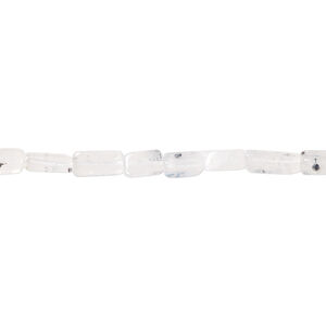 Rainbow moonstone 1pkg1, hand-cut square tube bead natural, 13 inch 4x3mm-6x4mm