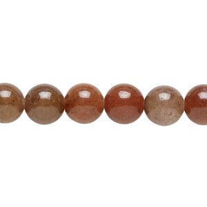 Purple aventurine 1pkg1, round bead natural, 15 inch 8-9mm