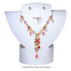 Display, foldable, necklace and earring, acrylic, flocked white, 6-1/4 x 6 x 2-1/4 inches assembled. Sold per pkg of 2. image number 2