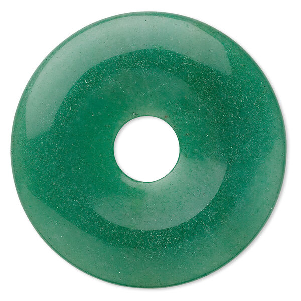 Focal 1pkg1 green aventurine, 50mm donut B grade, natural image number 0