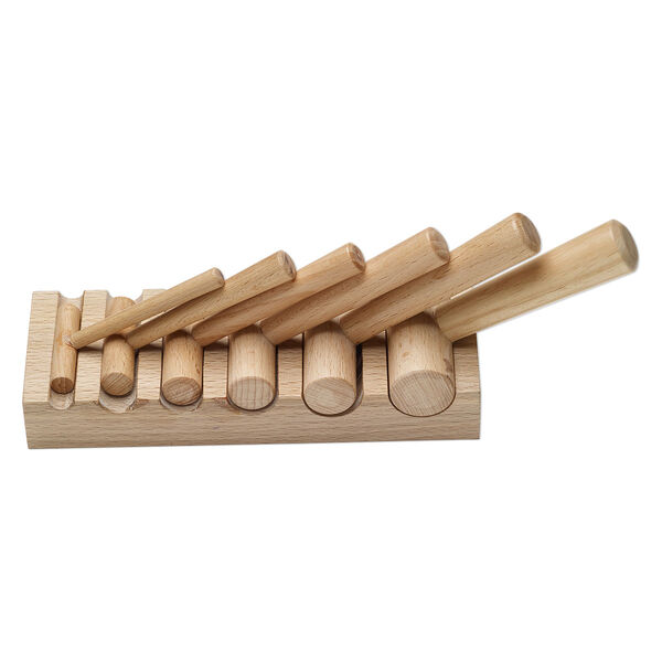 U-channel block, wood, 6-3/4 x 2-1/3 x 1 inch. Sold per 7-piece set. image number 0