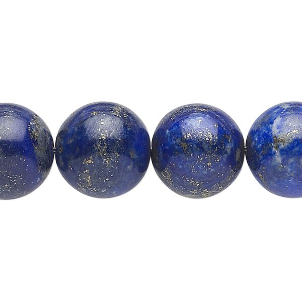Lapis lazuli 1pkg1, round bead natural 15 inch 14mm image number 0