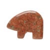 Red sesame jasper 1pkg1, half-drilled Zuni-style bear focal natural, 28x22mm-33x25mm image number 2