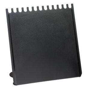 Display, chain and necklace, acrylic, frosted black, 11-1/4 x 10-1/2 x 4-3/4 inches. Sold per pkg of 4.