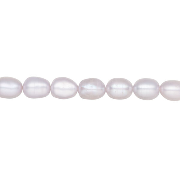 Freshwater pearl 1pkg1 rice, 15.5-16 inch pale violet 5mm cultured image number 0