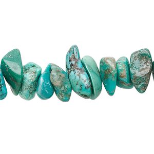Turquoise 1pkg1, chip bead 15 inch large
