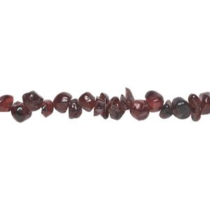 Garnet 1pkg1, chip bead natural 15 inch mini