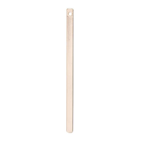 Focal, 14Kt rose gold-filled, 38x2mm bar. Sold per pkg of 2. image number 0