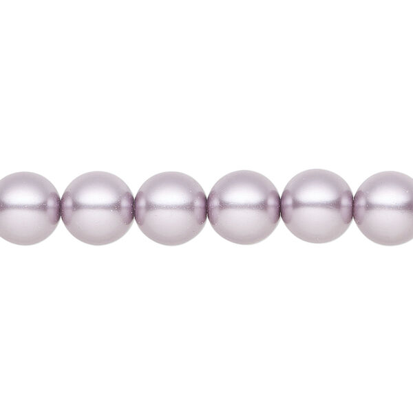 Pearl 100pk lavender, Preciosa Czech crystal 8mm round image number 0