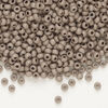 Seed bead, Preciosa Ornela Czech glass, 1pkg50g, 2.8-3.2mm rocaille, opaque matte terra dyed burnt clay chalkwhite (06416) image number 0