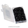Organizer box, The Beadery®, 1pkg1, plastic, clear, 6-3/8 x 3-5/8 x 1 inches with 1 fixed compartment (2179). image number 2