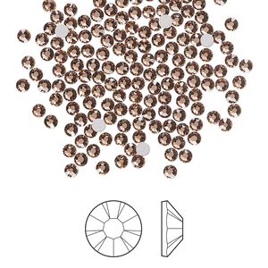 Flat back 1pkg144, dusty rose foil back Preciosa MAXIMA Czech crystal rhinestone 2.1-2.3mm chaton rose round SS7